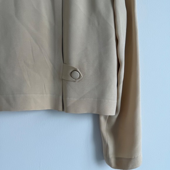 Maggy London Petites‎ 100% Silk Preppy Style Blouse Size 4